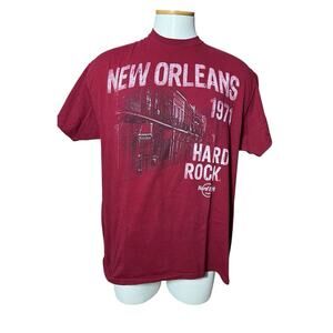 New Orleans Hard Rock Cafe 1971 Men’s T Shirt Maroon Approx XL